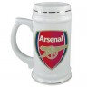 Кружка пивная, керамическая с логотипом Арсенал