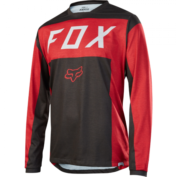 Велоджерси Fox Indicator LS Moth Jersey Red/Black