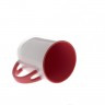 Кружка красная, с ложкой с логотипом Аякс