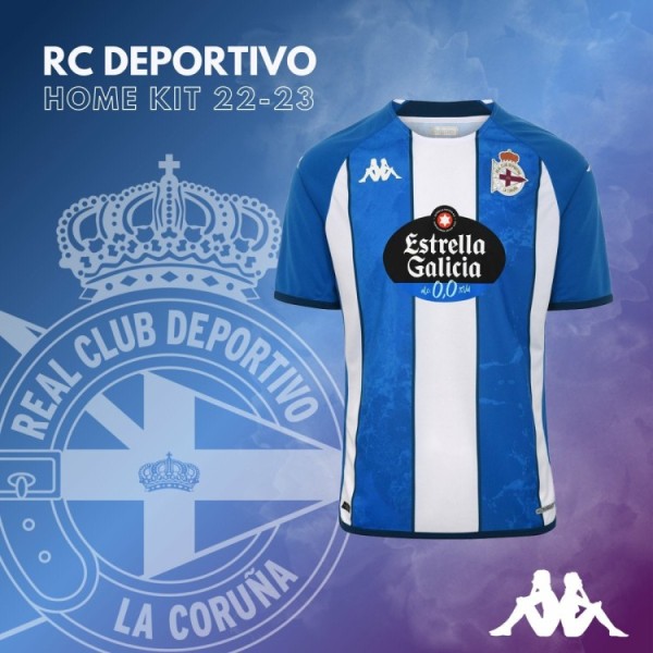 Форма футбольного клуба Депортиво 2022/2023 Домашняя  (комплект: футболка + шорты + гетры)